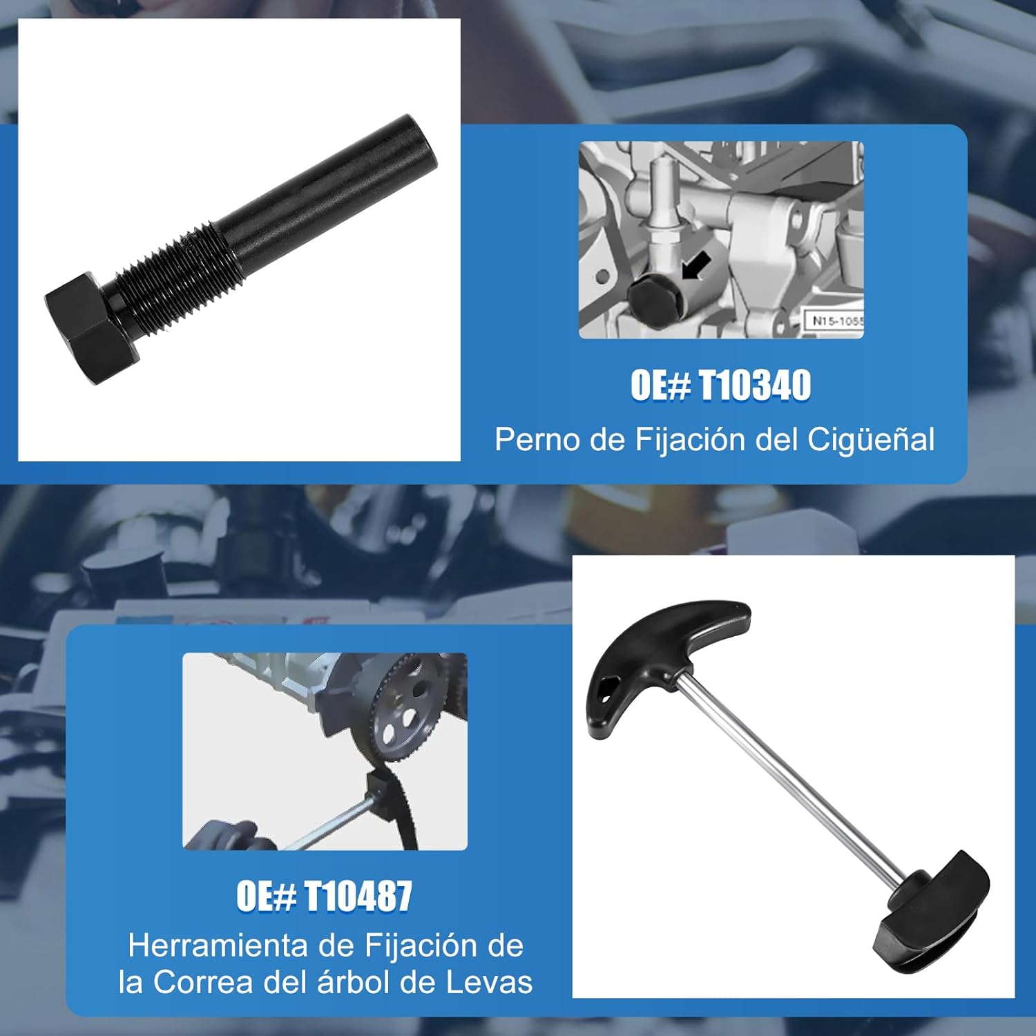 Kit De Calado Distribucion EA211 Motor 1.0 1.2 1.4 1.6 FSI TSI TFSI, 6Pcs Set Herramientas De Sincronización Del Motor, Para Golf, Jetta, A3, Octavia, Lavida, Seat Leon