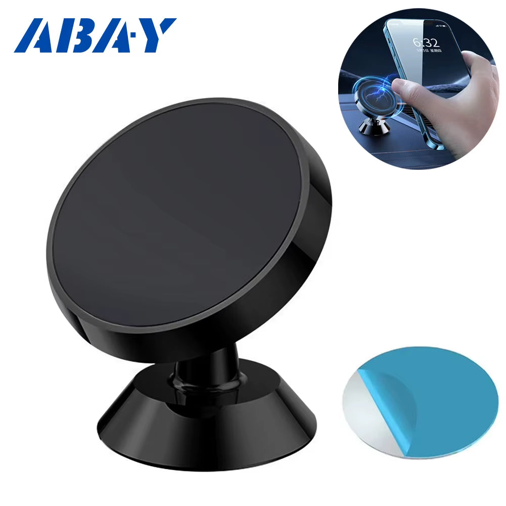 Magnetic Car Phone Holder Mobile Cell Phone Stand GPS Support 360° Rotation for Iphone 14 13 12 Pro Xiaomi Huawei Samsung