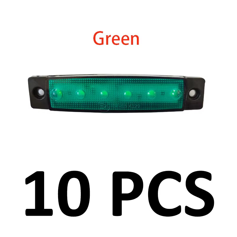 10PCS 12V 24V LED Truck Lights Led Marker Light Car Truck Lorry Side Marker Indicator Trailer Lights Camion Truck Accessories