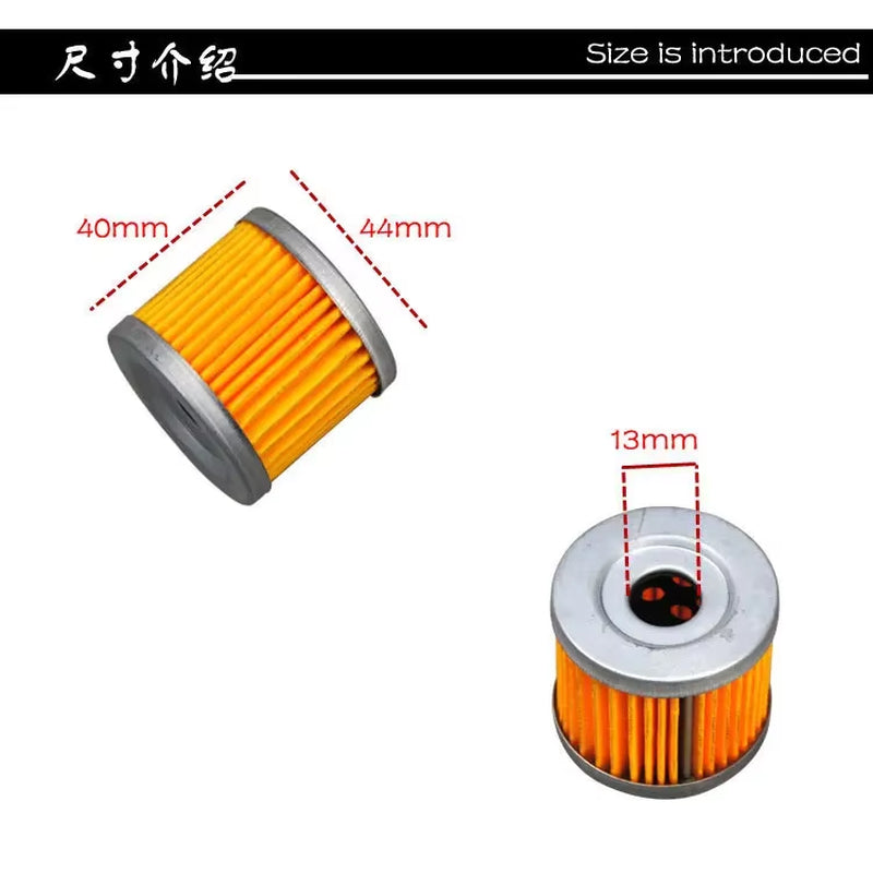 1Pc Engine Oil Filter for Suzuki AN125 AN400 AN150 CS125 DR125 EN125 16510-05240 16510-45H10 Motorcycle Oil Filter