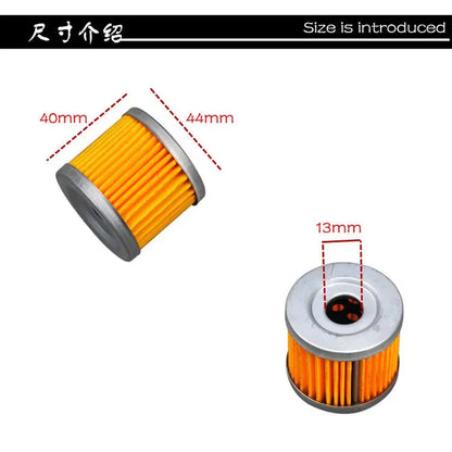 1Pc Engine Oil Filter for Suzuki AN125 AN400 AN150 CS125 DR125 EN125 16510-05240 16510-45H10 Motorcycle Oil Filter