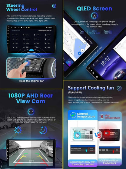 Android 14 Radio Coche Para Renault Sandero 2013 9 Pulgadas Android Radio De Coche 2 DIN Con Carplay Inalámbrico/Android Auto Bluetooth/Gps Navi/Fm Radio/Wifi/Usb/Swc(P6(8G+128G))