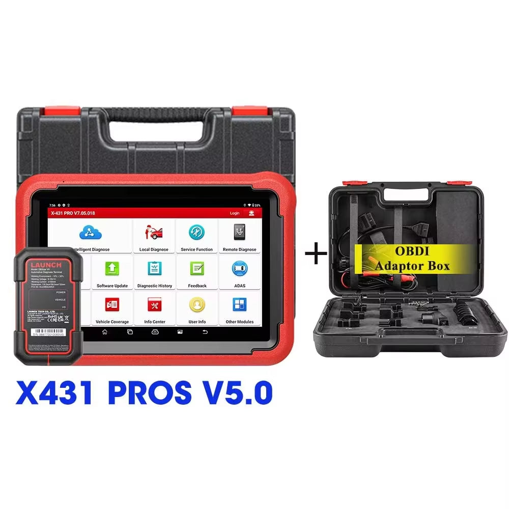 New LAUNCH X431 PROS V5.0 Car Diagnostic Tools Automotive OBDII Scan Tool Auto Scanner OBD2 ECU Coding Pk X431 V Plus