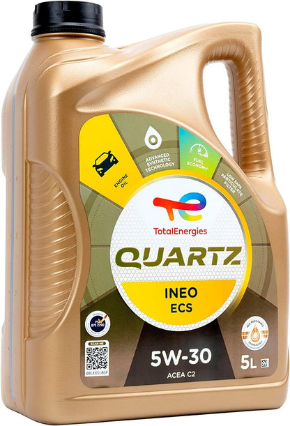 Total Aceite Lubricante De Motor Total Quartz Ineo ECS 5W-30 5 Litros