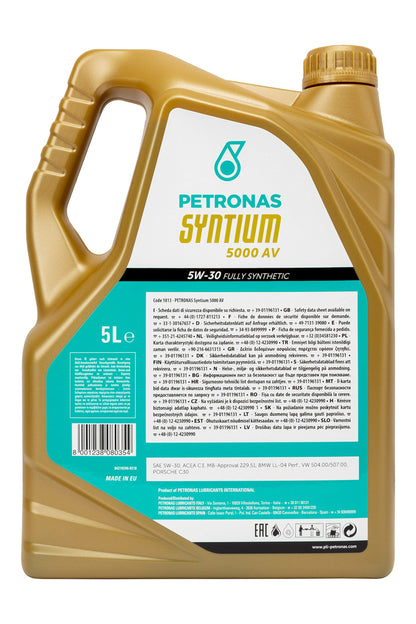 Petronas Aceite DE Motor SYNTIUM 5000 AV 5W30 5 litros