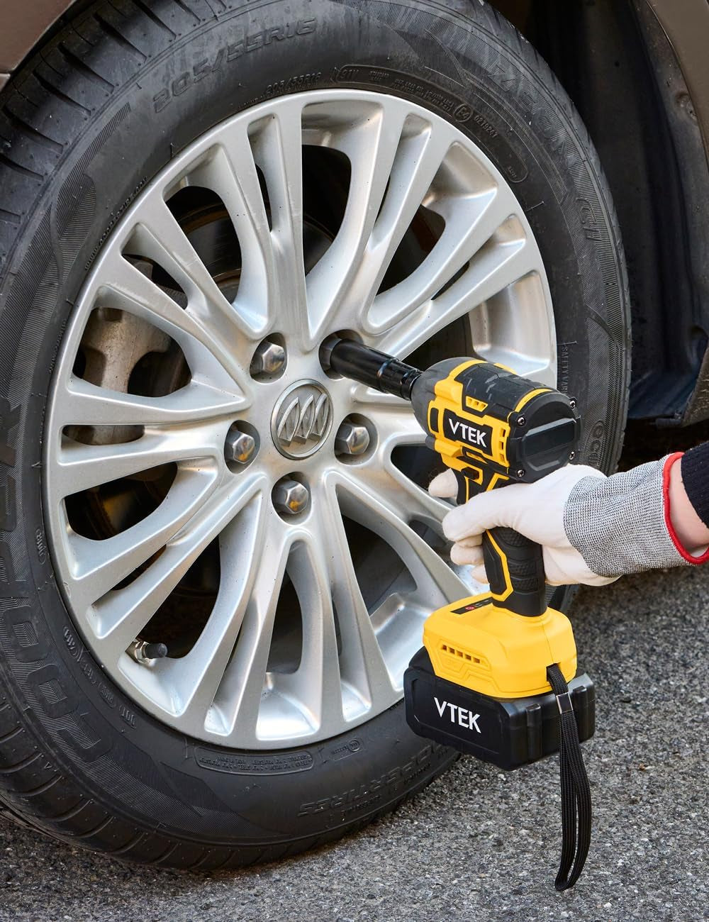 Llave De Impacto Inalámbrica Sin Escobillas, Par Máximo De 400 N.M, Llave De Impacto Eléctrica De 295 Pies-Libras, Portabrocas De 1/2 Pulgada