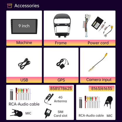 Car Radio Android 13 Wifi 5 for Dodge Journey for Fiat Freemont Wireless Carplay Android Auto 4G Car Multimedia GPS DVR Autorad