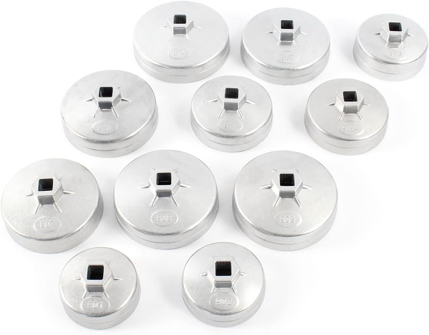 Juego De 23 Llaves De Vaso Para Filtro De Aceite Aluminio Herramientas Set Coches Vehículos