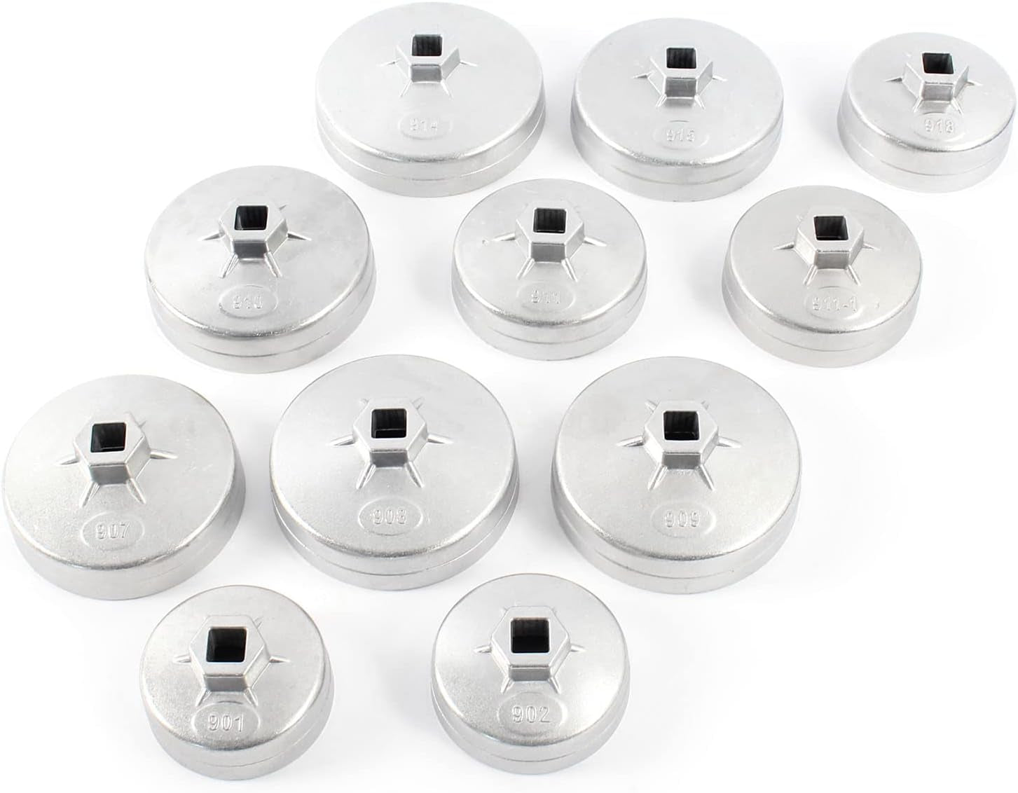 Juego De 23 Llaves De Vaso Para Filtro De Aceite Aluminio Herramientas Set Coches Vehículos