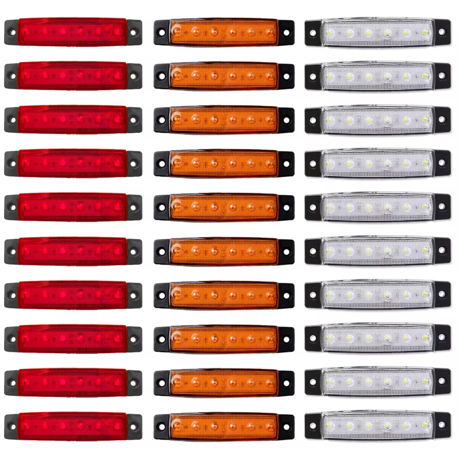 10PCS 12V 24V LED Truck Lights Led Marker Light Car Truck Lorry Side Marker Indicator Trailer Lights Camion Truck Accessories
