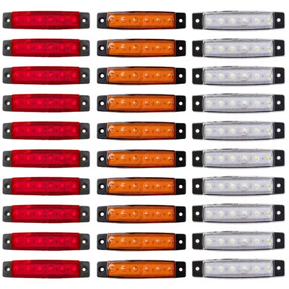 10PCS 12V 24V LED Truck Lights Led Marker Light Car Truck Lorry Side Marker Indicator Trailer Lights Camion Truck Accessories