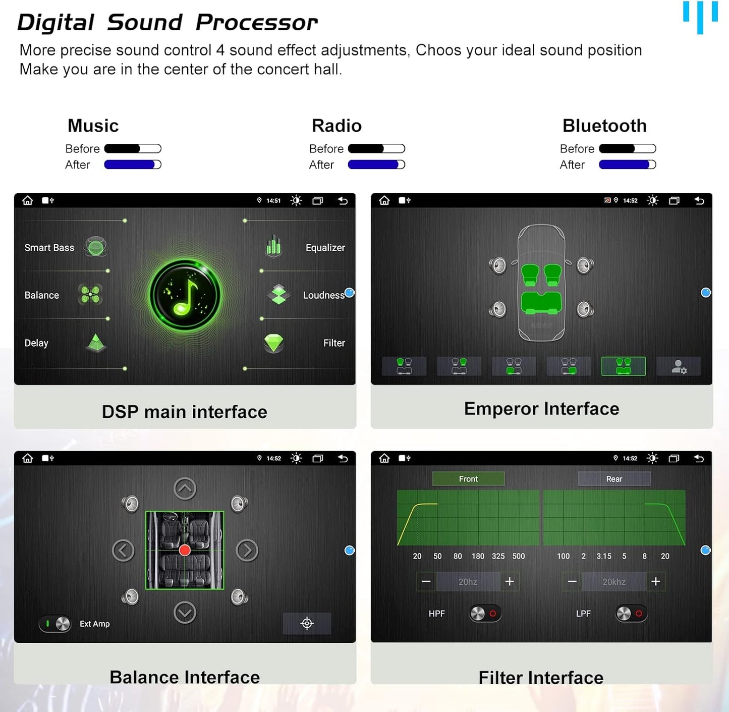 Para Peugeot 407 Radio, Android 13 Car Radio GPS Navigation Para Peugeot 407 2004-2011, Pantalla Táctil De 9 Pulgadas, Android 13 Octa-Core 64 GB ROM 4 GB