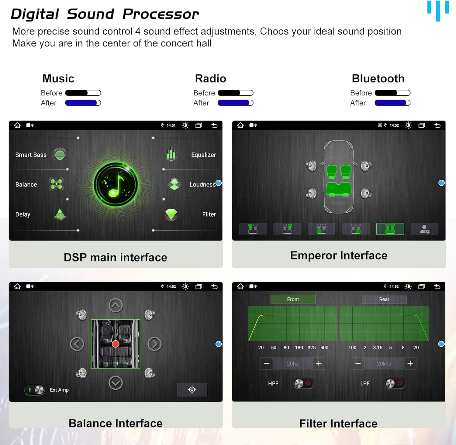 Para Peugeot 407 Radio, Android 13 Car Radio GPS Navigation Para Peugeot 407 2004-2011, Pantalla Táctil De 9 Pulgadas, Android 13 Octa-Core 64 GB ROM 4 GB