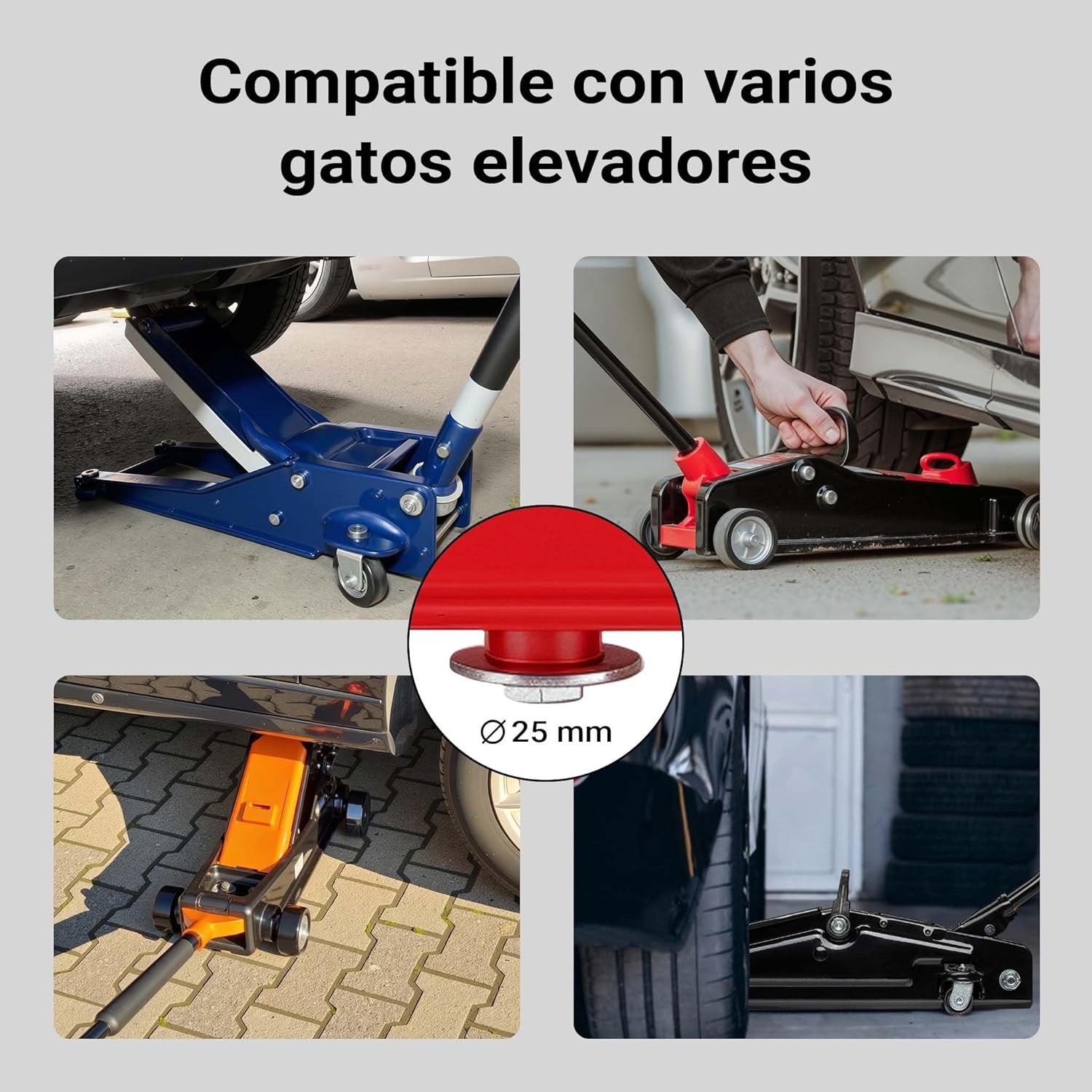 Xpotool Wiltec Adaptador De Viga Transversal 2000Kg Soporte Para Gato Elevador Elevación Seguridad