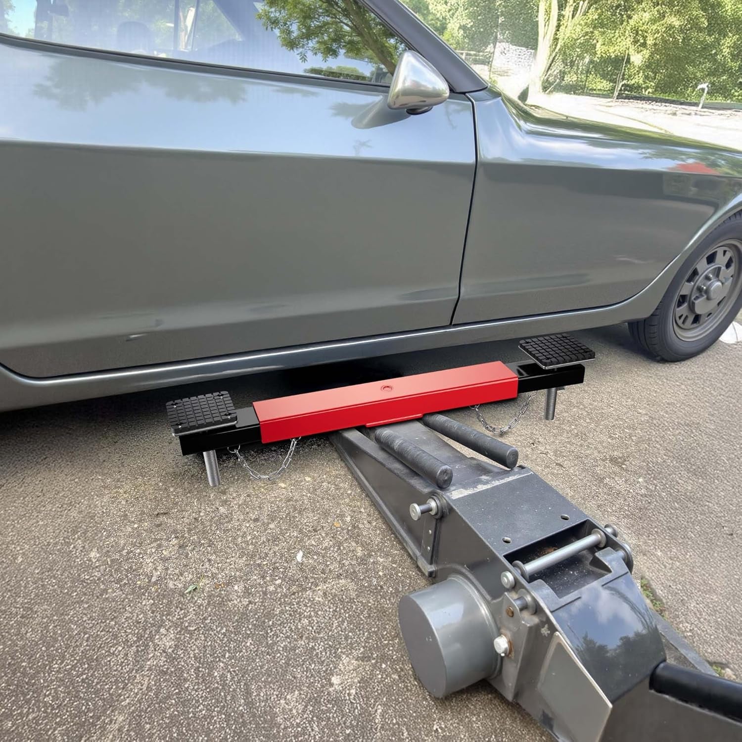 Xpotool Wiltec Adaptador De Viga Transversal 2000Kg Soporte Para Gato Elevador Elevación Seguridad