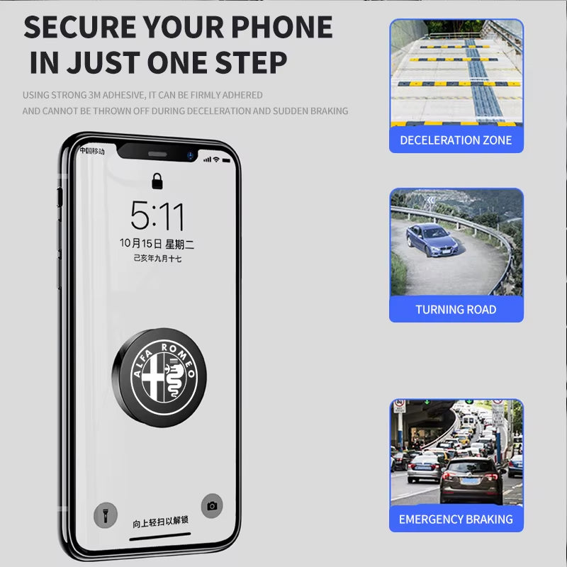 Magnetic Car Phone GPS Holder for Alfa Romeo Giulia Stelvio Giulietta 156 159 147 Mito Tonale Brera Disco V Auto Accessories