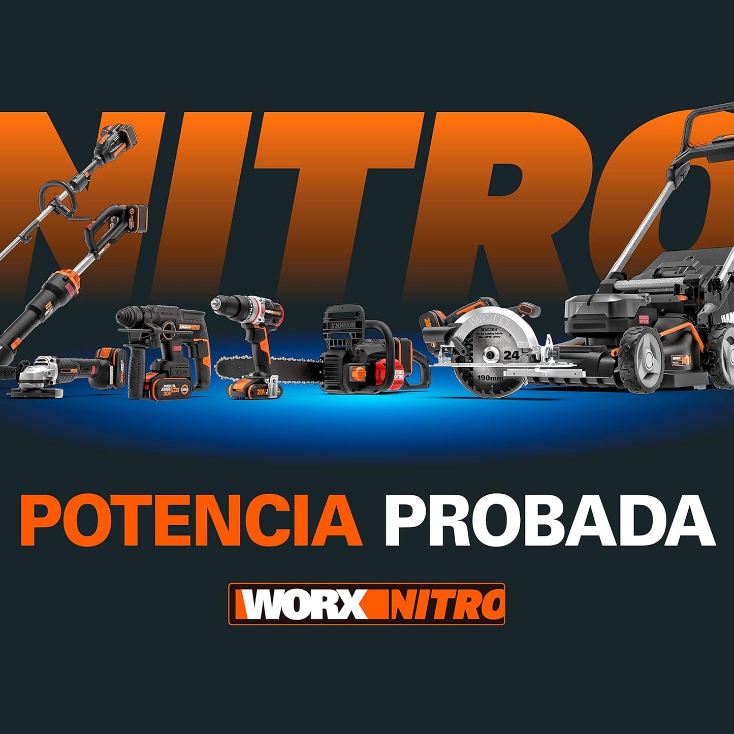 WORX Atornillador De Impacto Brushless 20V Powershare | WX272.9 | Sin Batería, Ni Cargador | Potente Motor Sin Escobillas | 3 Velocidades Variables | Luz LED