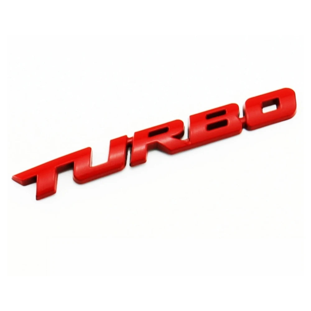 3D Metal Stickers Automotive Turbo Charging Stickers