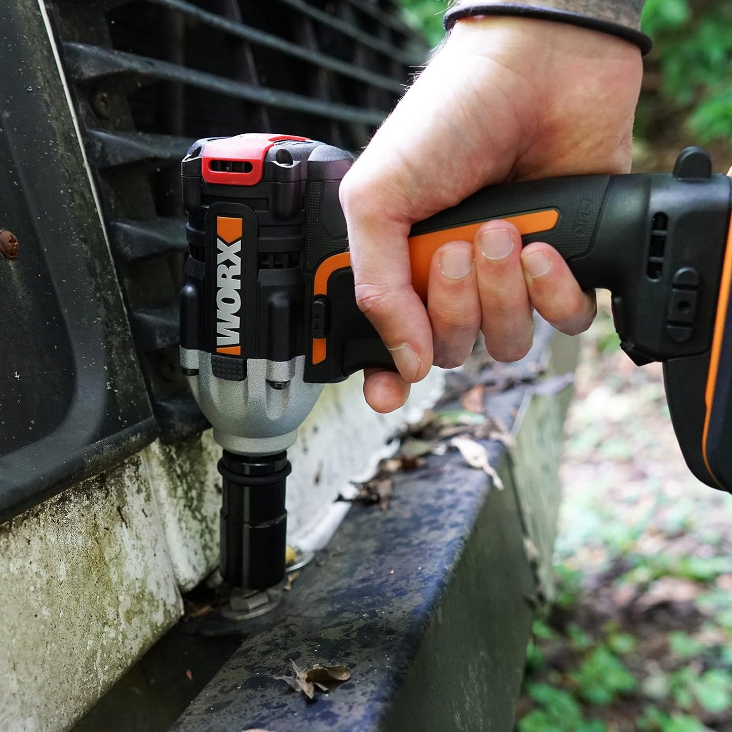 WORX Atornillador De Impacto Brushless 20V Powershare | WX272.9 | Sin Batería, Ni Cargador | Potente Motor Sin Escobillas | 3 Velocidades Variables | Luz LED