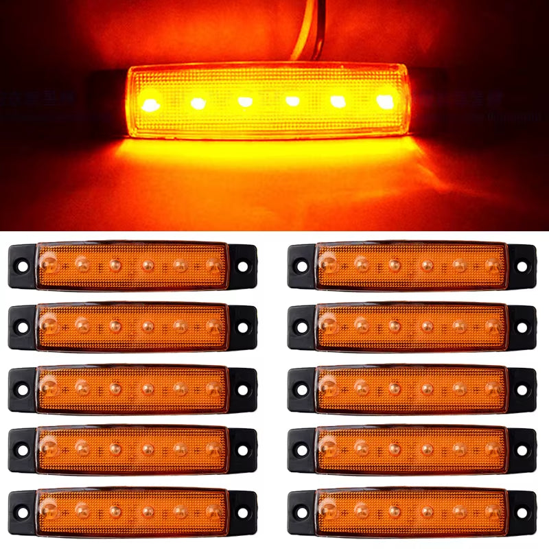 10PCS 12V 24V LED Truck Lights Led Marker Light Car Truck Lorry Side Marker Indicator Trailer Lights Camion Truck Accessories