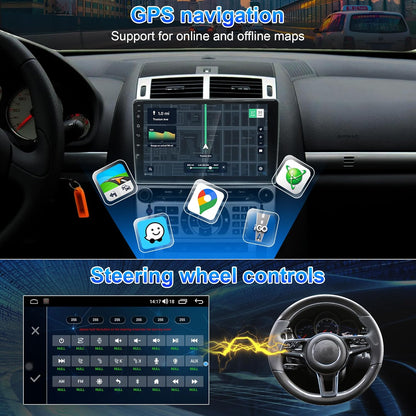 Para Peugeot 407 Radio, Android 13 Car Radio GPS Navigation Para Peugeot 407 2004-2011, Pantalla Táctil De 9 Pulgadas, Android 13 Octa-Core 64 GB ROM 4 GB