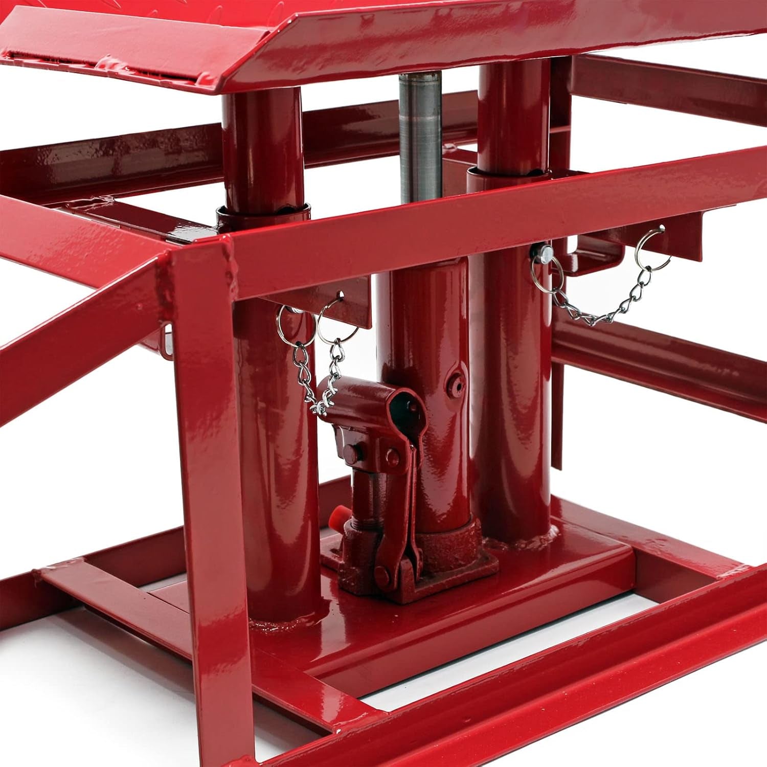 Rampa De Carga Set 2X Rampas Con Gato Hidráulico Coches Integrado 2000Kg Taller Garaje Mantenimiento