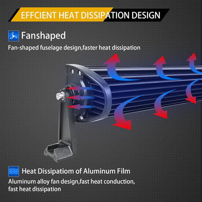 Willpower 540W Barra Led Con Mazo De Cables, 42 Pulgadas Barra De Luz LED Para off Road Camión Coche ATV SUV