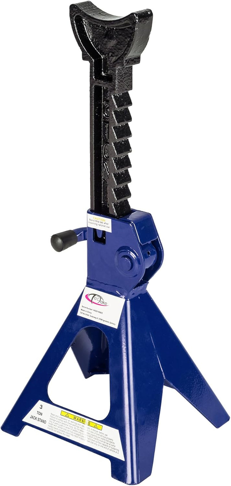 Tectake® Gato Coche Hidráulico 3T, Elevador Coche Taller Ajustable 9 Posiciones 285-425 Mm, Caballete Coche 3000 Kg, Gato Hidráulico, Robusto Y Estable - Set De 2 Azul