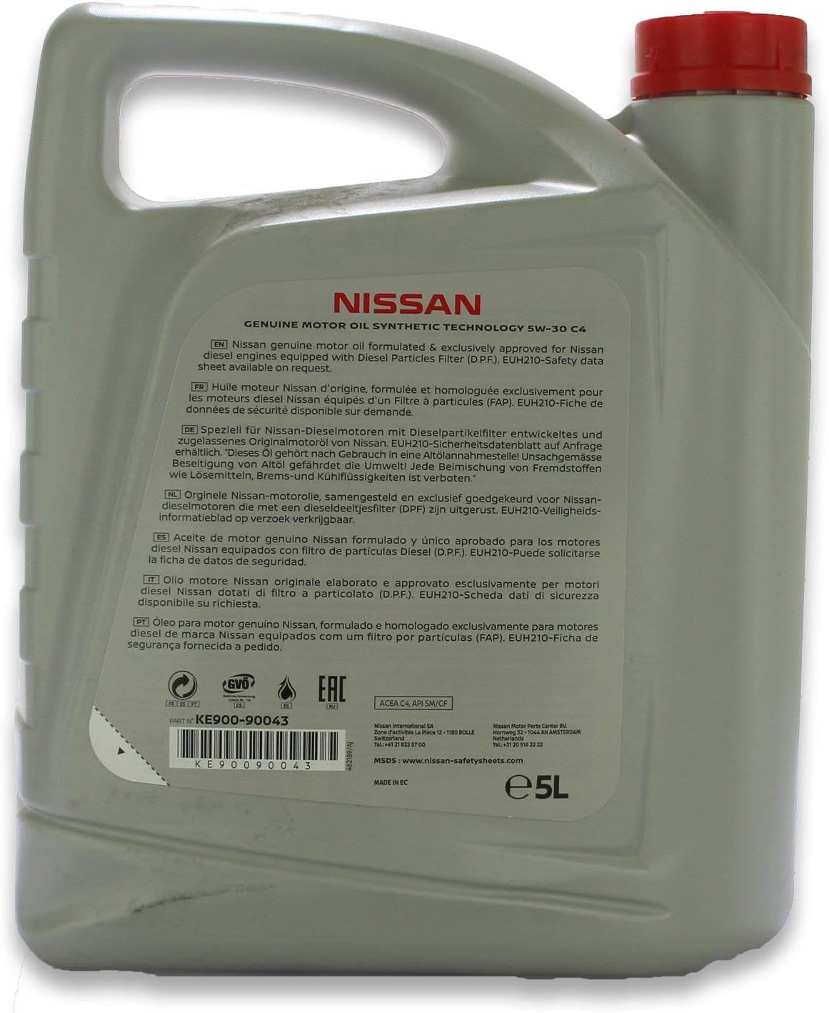 Genuina  DPF 5W30 Aceite De 5 Litros Todo Motores Diesel.
