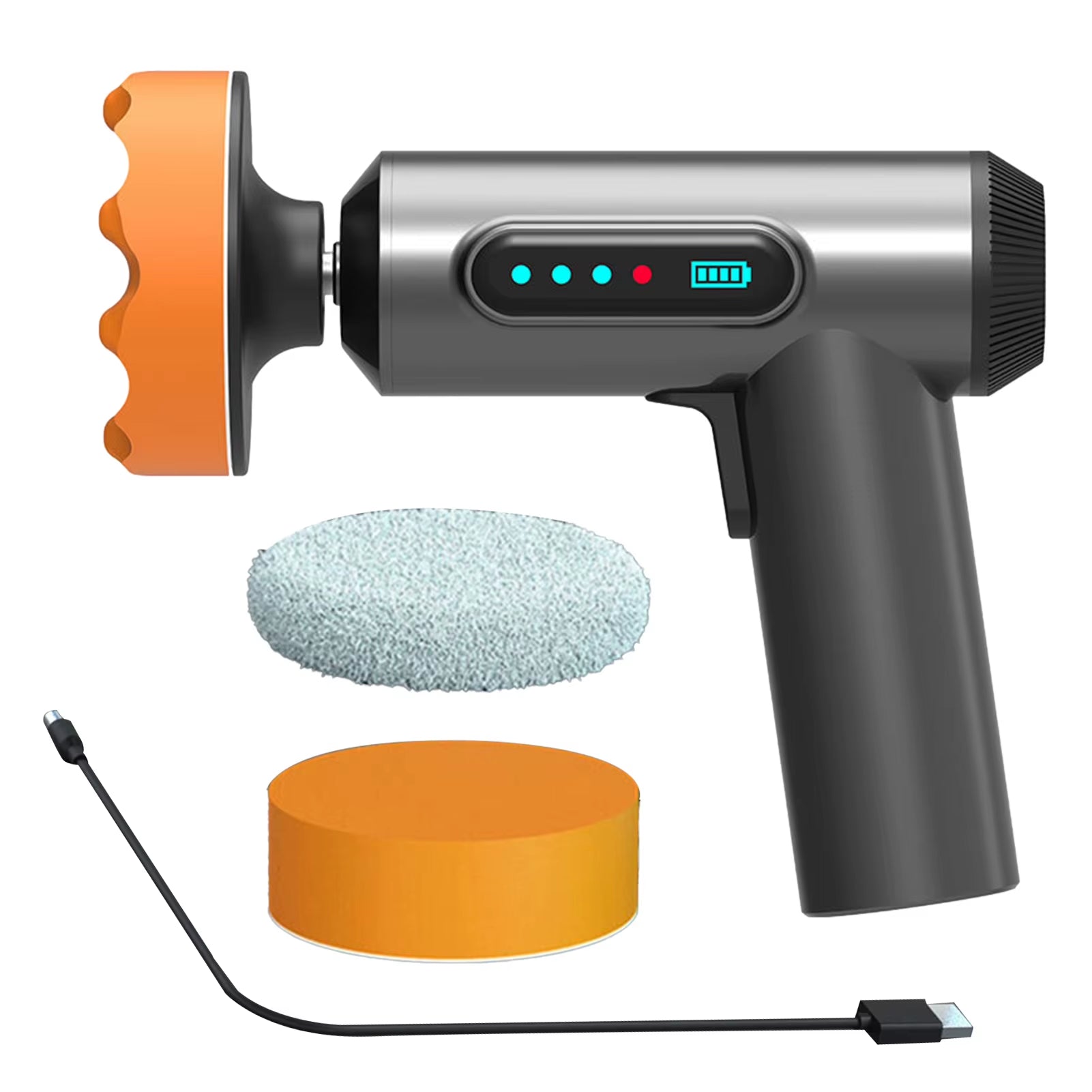 Cordless Car Polisher 4000Mah Buffer Polishing Machine 2 Speed Adjustable Mini Electric Wireless Polisher Auto Waxing Polishing