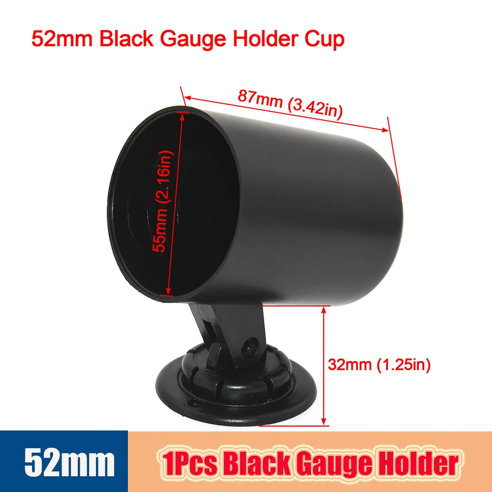 3.0 BAR Smoke Lens Turbo Pressure Gauge with Mechanical White LED Backllight Auto Turbo Boost Gauges Boost Meter 52Mm Universal