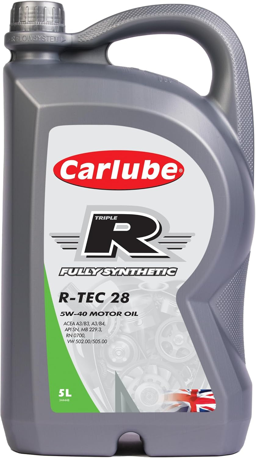 Carlube Triple R 5W-40 Aceite De Motor De Automóvil Totalmente Sintético, 5 L