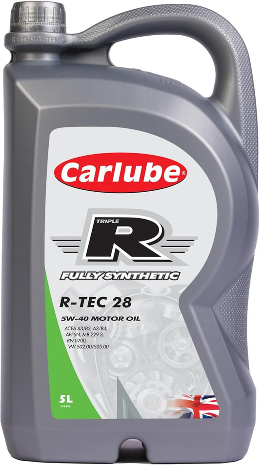 Carlube Triple R 5W-40 Aceite De Motor De Automóvil Totalmente Sintético, 5 L