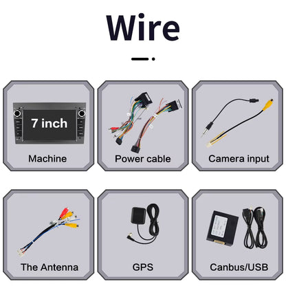 Android 12 for Opel Astra Antara Vectra Corsa Zafira Multimedia Video Player GPS Navigation Carplay Android Auto 2Din Stereo