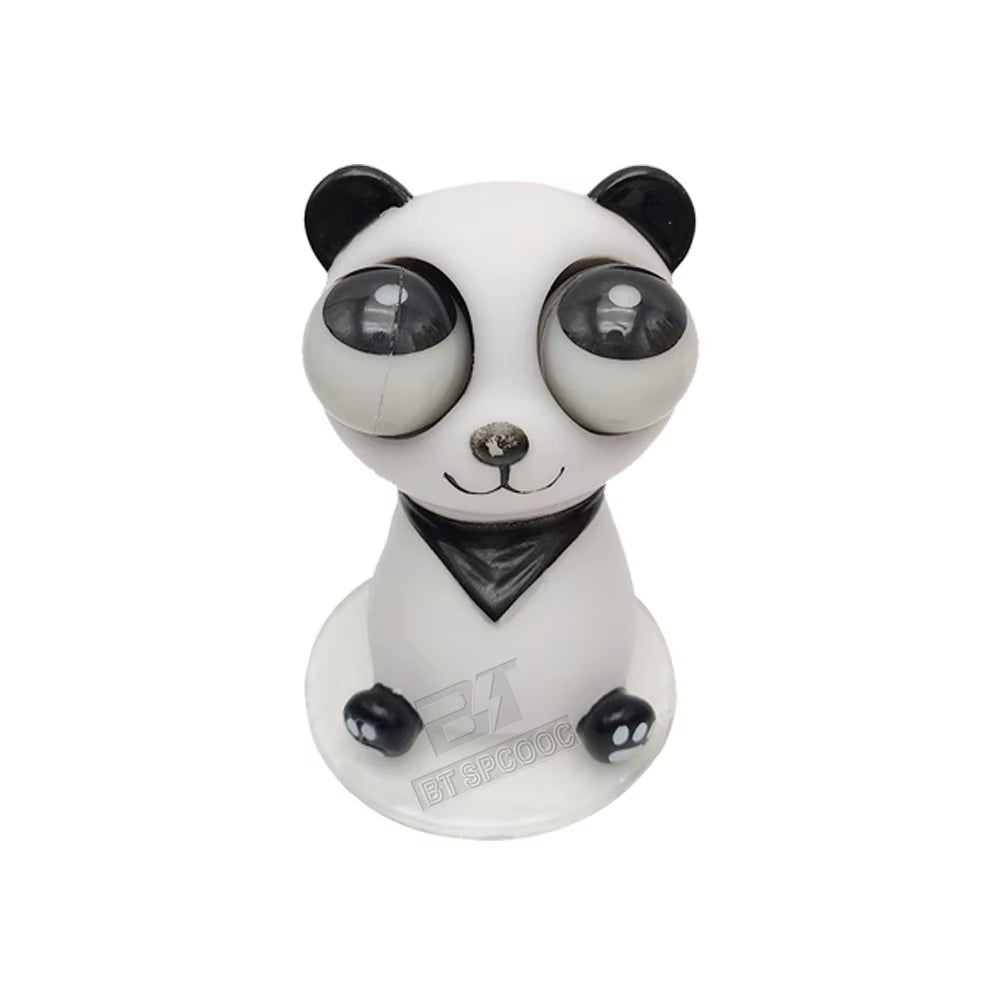 Panda Rubber Exploding Eye Doll Turbo Blasting Doll Kit Interior Auto Parts Universal Decompression Toys Children'S Dolls