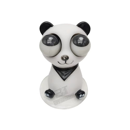 Panda Rubber Exploding Eye Doll Turbo Blasting Doll Kit Interior Auto Parts Universal Decompression Toys Children'S Dolls