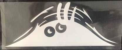 3D Dune Sand Monster Peeking Peering Car Sticker Creative Funny Vinyl Decal Sticker Trim Waterproof Car Decoration Accessories