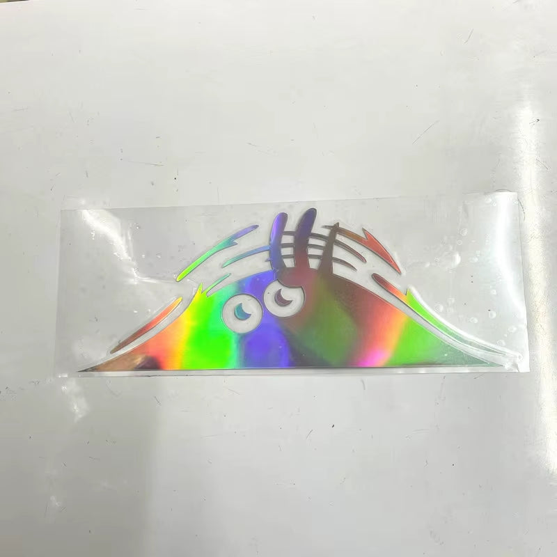 3D Dune Sand Monster Peeking Peering Car Sticker Creative Funny Vinyl Decal Sticker Trim Waterproof Car Decoration Accessories