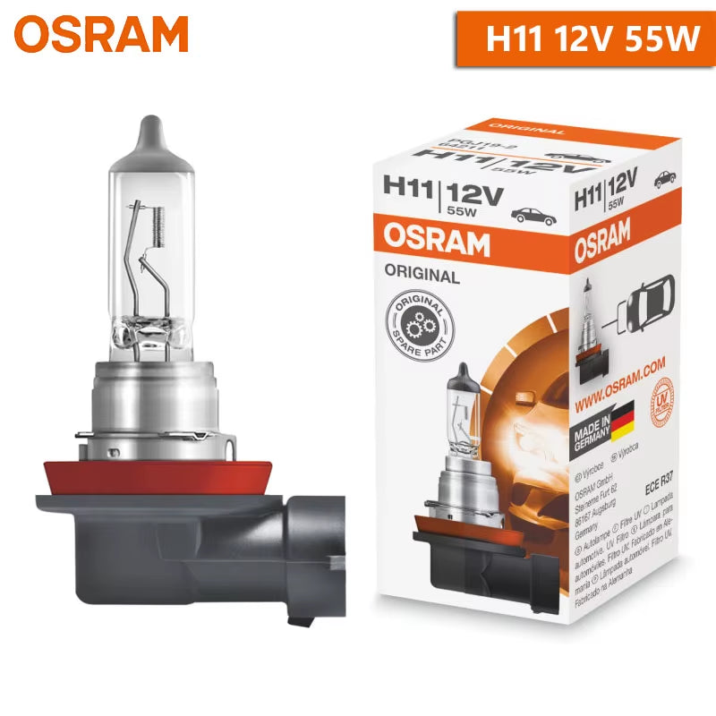 H1 H3 H4 H7 H11 9005 9006 Original Lamp White Headlight H8 H9 H16 HB3 HB4 Fog Lamp Car Halogen Bulb Made in Germany (1Pc)