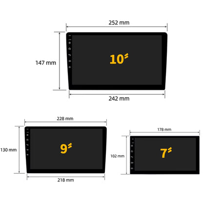 Android Car Radio Multimedia Video Player Navigation Head Unit Screen Android 14 Wireless Carplay Stereo 7" 9" 10" Inch