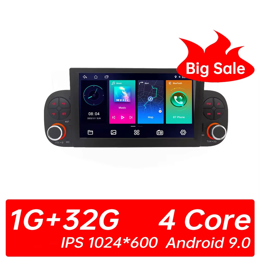 1 Din Android Auto Carplay Car Radio Multimedia for Fiat Panda 2013 - 2020 Car Android Video Stereo Car Play GPS 1Din NO DVD