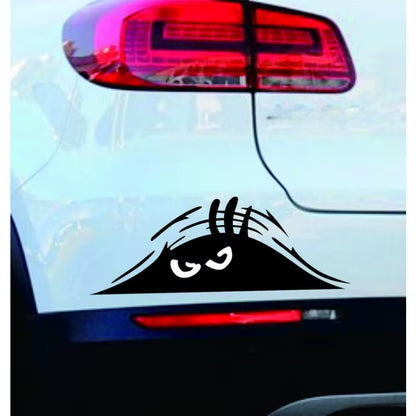 3D Dune Sand Monster Peeking Peering Car Sticker Creative Funny Vinyl Decal Sticker Trim Waterproof Car Decoration Accessories
