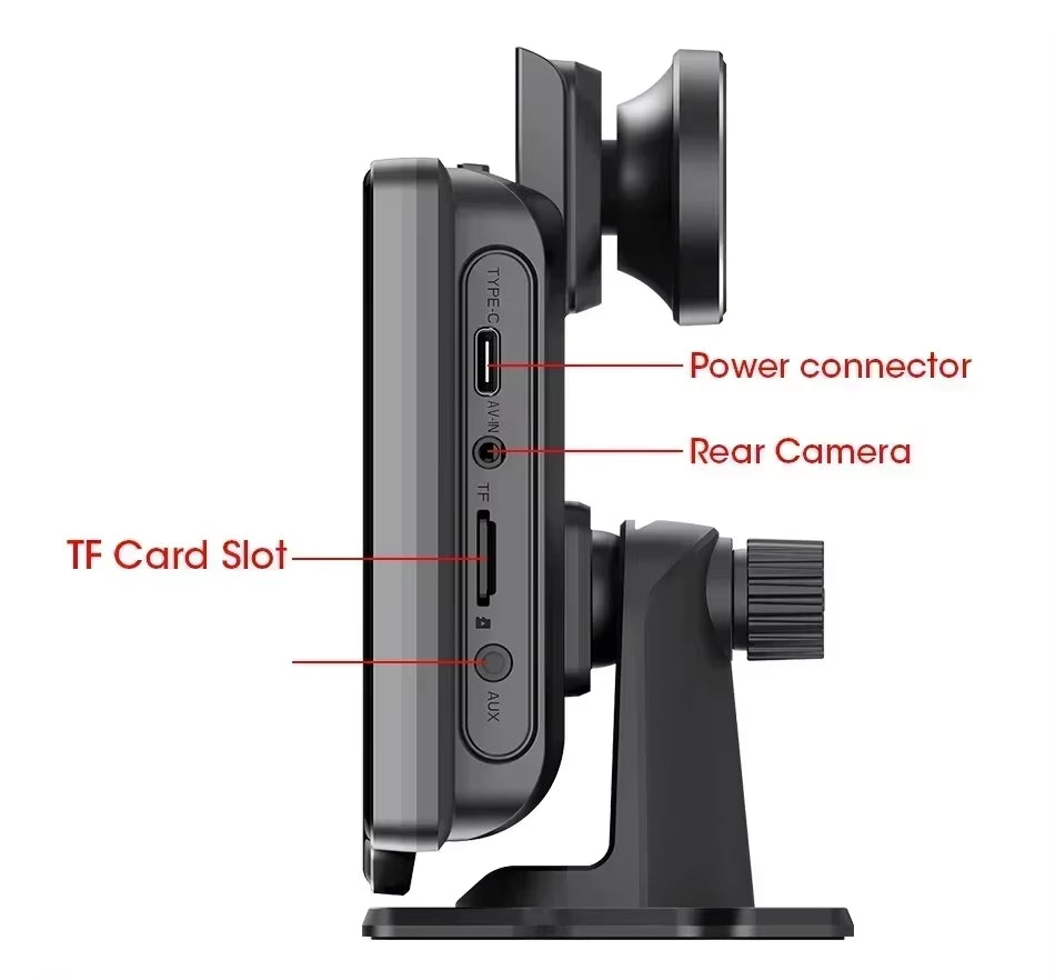 10.26'' 4K Dash Cam Car DVR Android Auto Carplay Display Screen Smart Car System Video Recorder Monitor with Rear Camera 5G WIFI