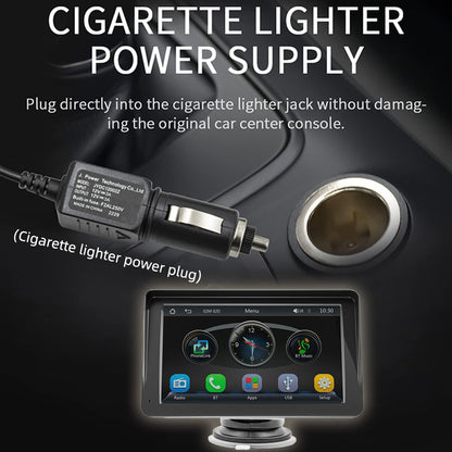 Compatible for Inalámbrico Carplay Android Auto 7" Portátil Estéreo Auto Monitor De Pantalla Táctil HD Radio Para Automóvil Con Bluetooth Mirrorlink Transmisor FM Puerto De Tarjeta AUX / USB / TF