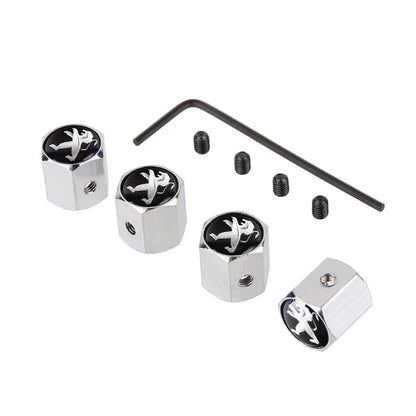 Anti-Theft Car Wheel Tire Stem Valve Caps for  407 206 107 307 308 406 408 208 301 3008 2008 208XS 208Gti Exterior