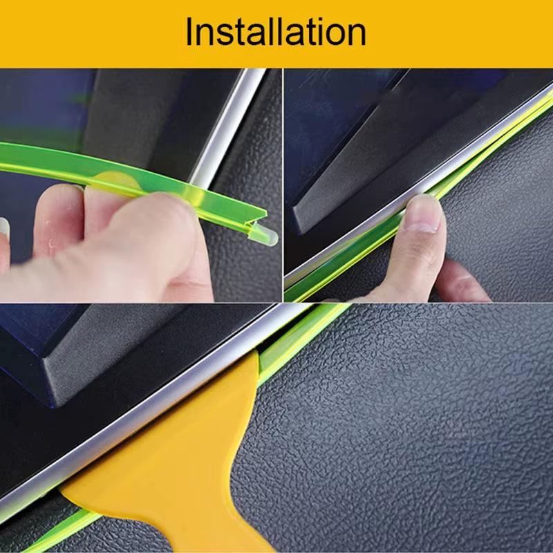 Led Cold Light Strip Interior Ambient Lighting Car Center Console Decorative Light Strip Atmosphere Light Cigarette Lighter USB