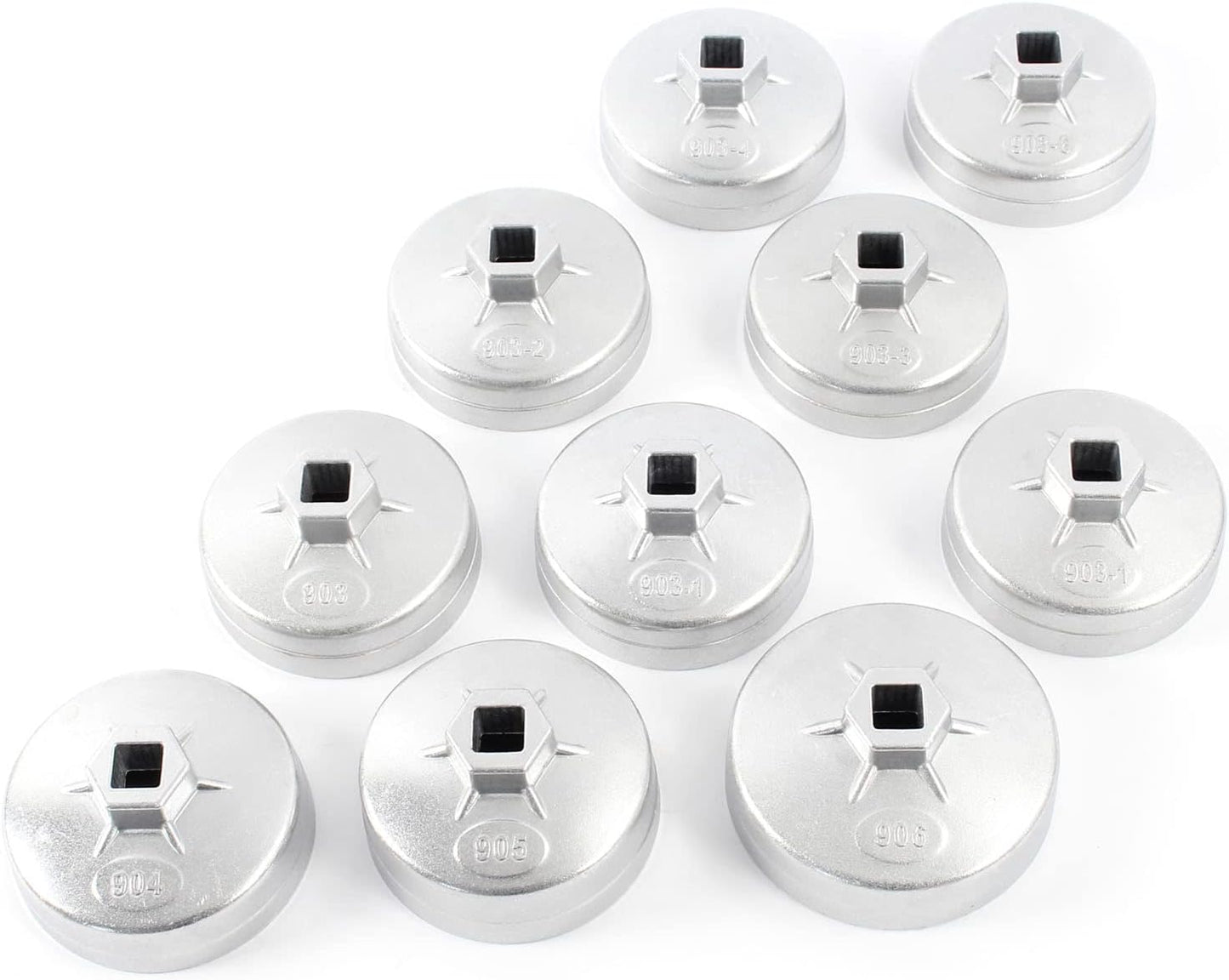 Juego De 23 Llaves De Vaso Para Filtro De Aceite Aluminio Herramientas Set Coches Vehículos