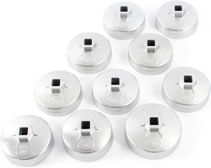 Juego De 23 Llaves De Vaso Para Filtro De Aceite Aluminio Herramientas Set Coches Vehículos