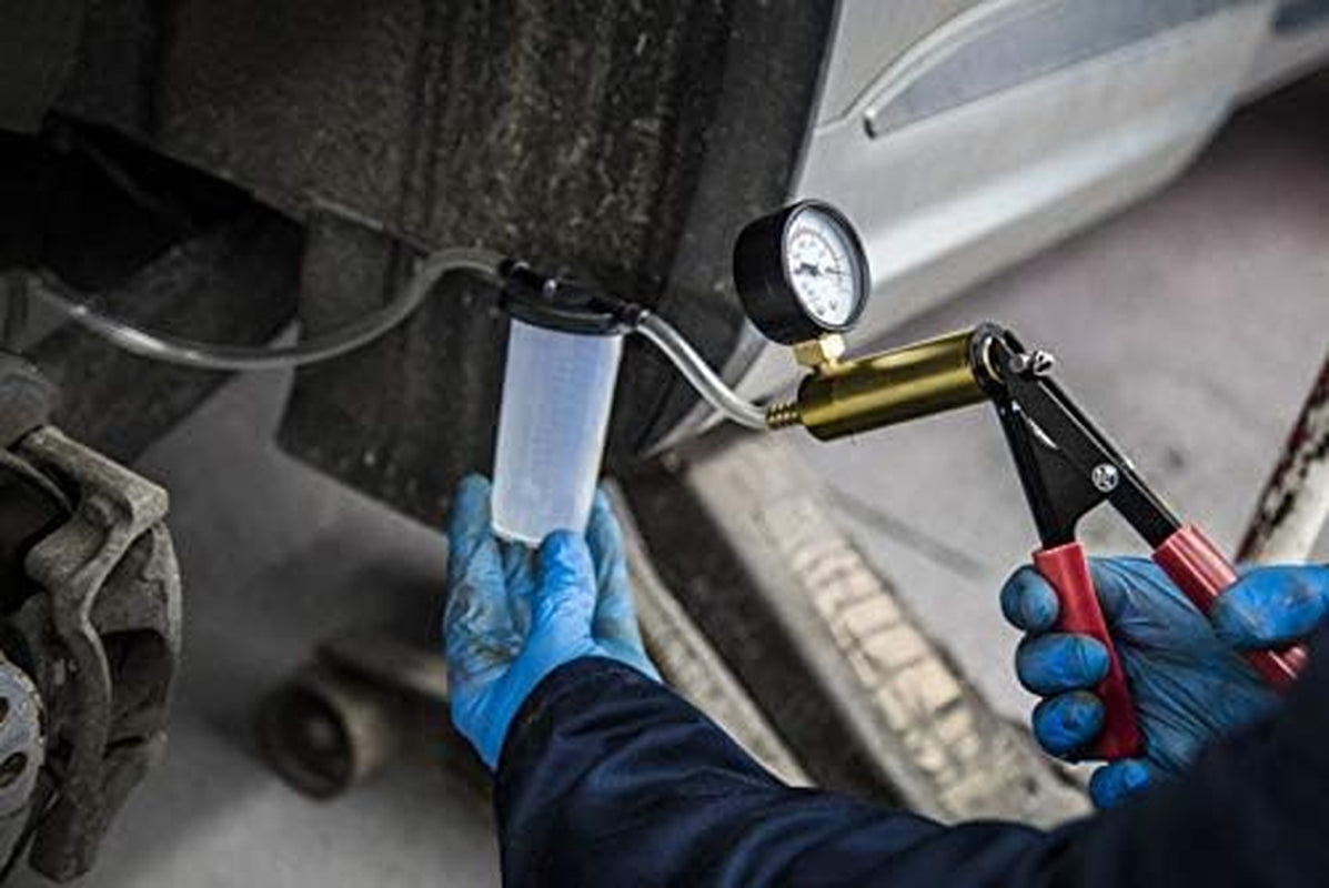 Bomba Para Liquido De Frenos. Vacuometro, Sangrador De Frenos Y Comprobador De Vacio PURGADOR DE FRENOS Por Bomba De Vacio Manual
