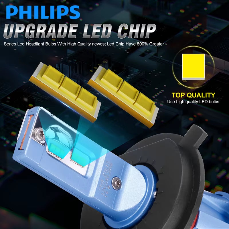 Philips Ultinon Pro3102 H1 H4 H7 H11 HB3 9005 HB4 9006 HIR2 9012 LED Car Head Light 6000K Bright White Original LED Fog Lamps